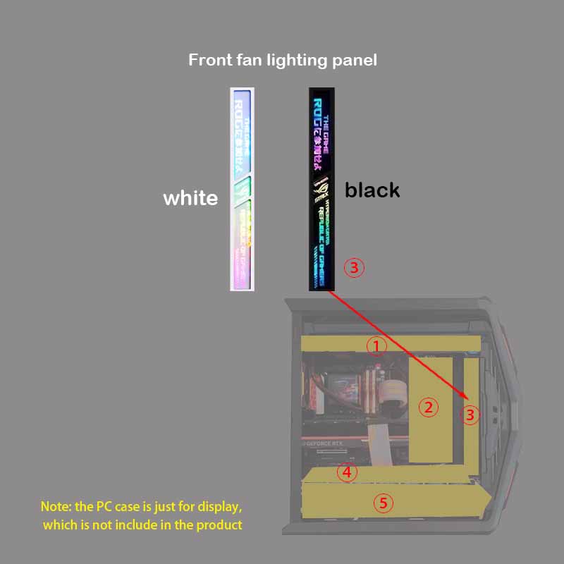 Holy Stone Drone Hs440 - لوحات إضاءة ARGB للنقش بالليزر لشاسيه