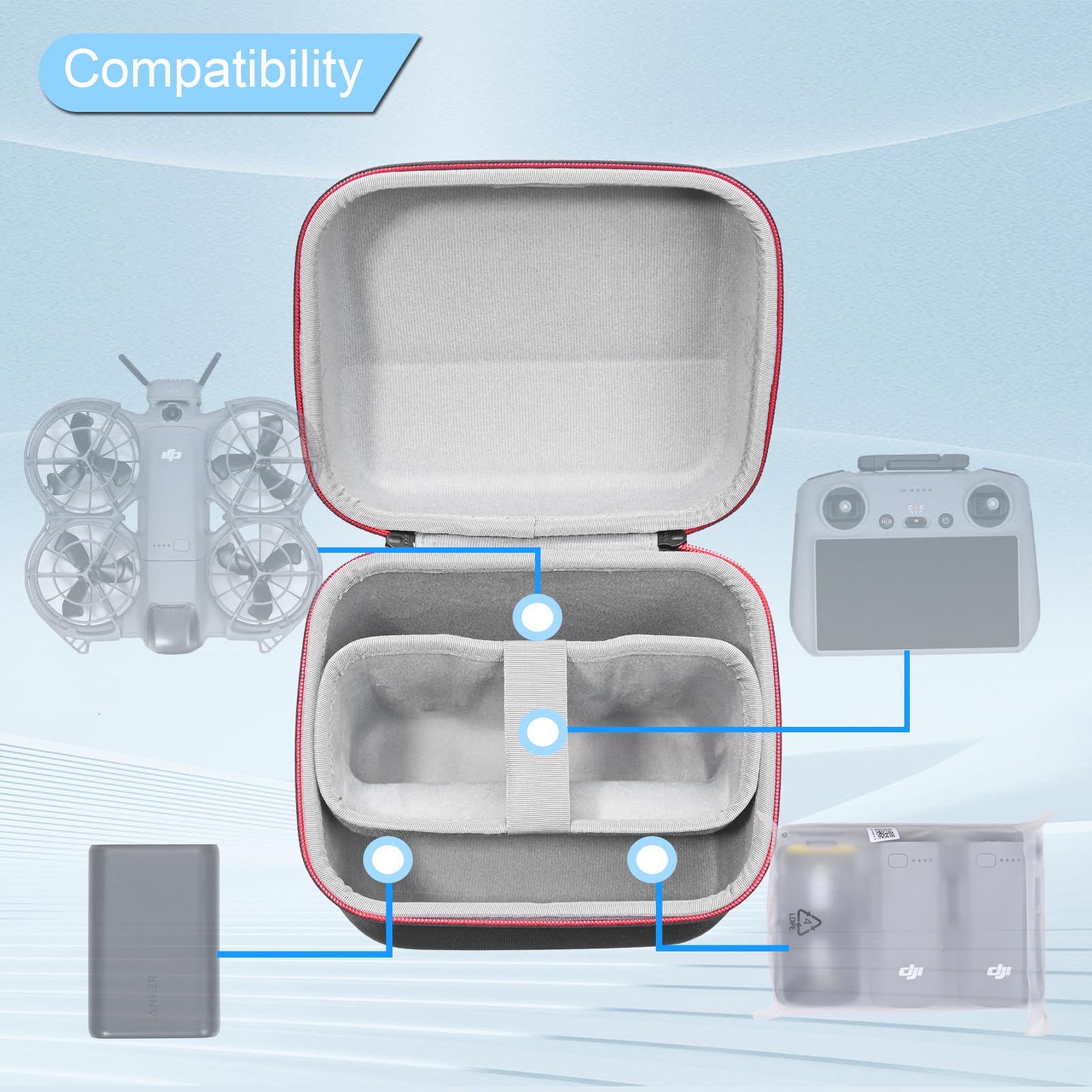 حقيبة محمولة لـ DJI Neo 2 Fly  - مراجعة Drone Charging Hub وسعره